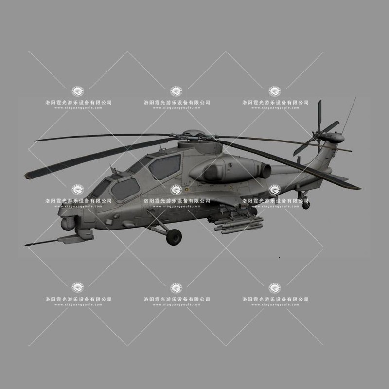 红桥武装直升机3D模型